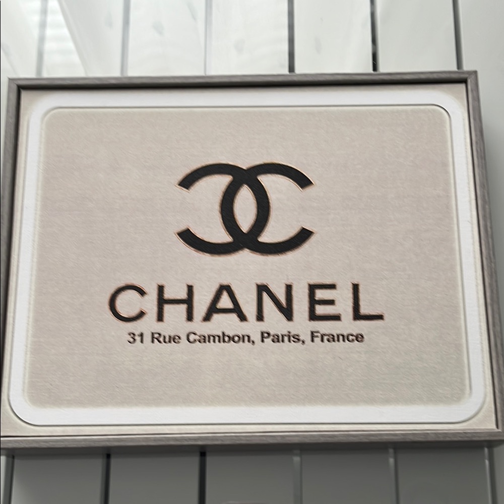 CHANEL Art Print in Black and Cream